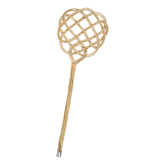 Tæppebanker i rattan, 75cm