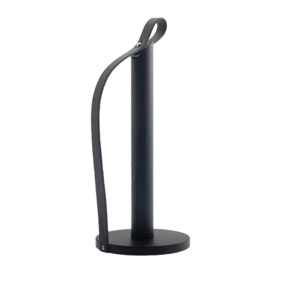 Hands on køkkenrulleholder, sortmalet eg, 30cm