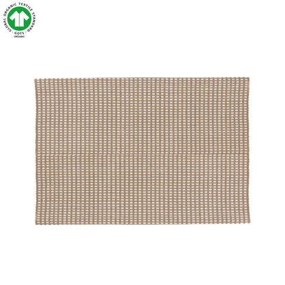 Elton | 2 Stk. Dækkeserviet Øko Bomuld Beige Dækkeserviet