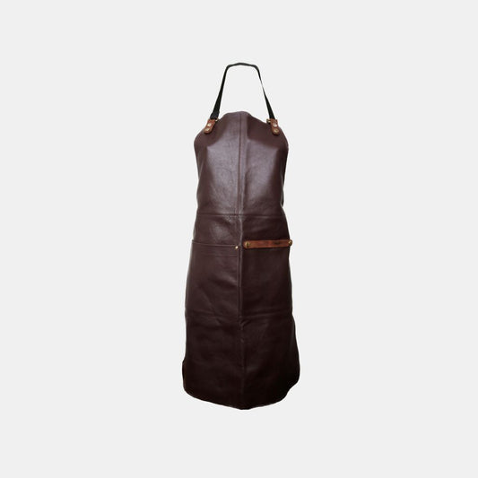 Læderforklæde - Chokoladebrun - Gourmet