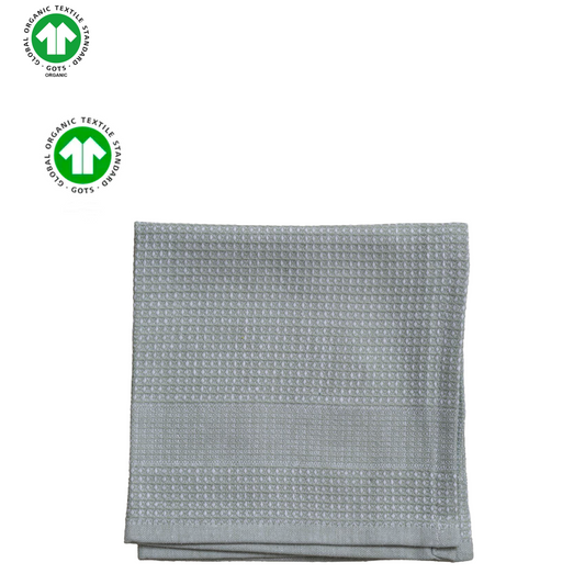 Hagbart | Karklude dusty sage/hvid 2 stk. GOTS Klud