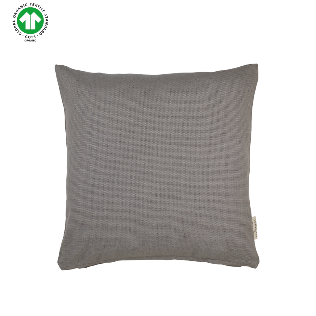 Karl | Pudebetræk I Økologisk Bomuld Ash Grey