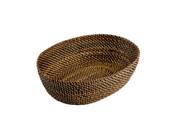 Pillivuyt - Flettet brødkurv, oval, mellem, 24,5 cm.