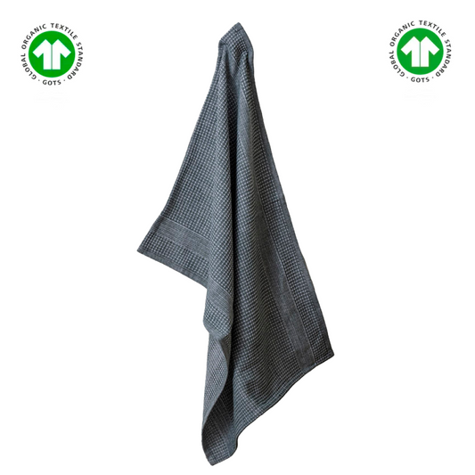 Louis | Køkkenhåndklæde pine/hvid GOTS Klud