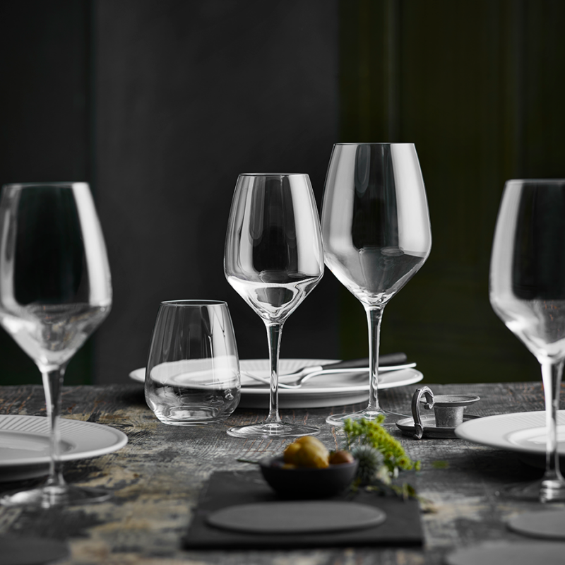 Luigi Bormioli Atelier Cabernet/Merlot Wine Glass, 23-3/4-Ounce, Clear, 6  Count (Pack of 1)