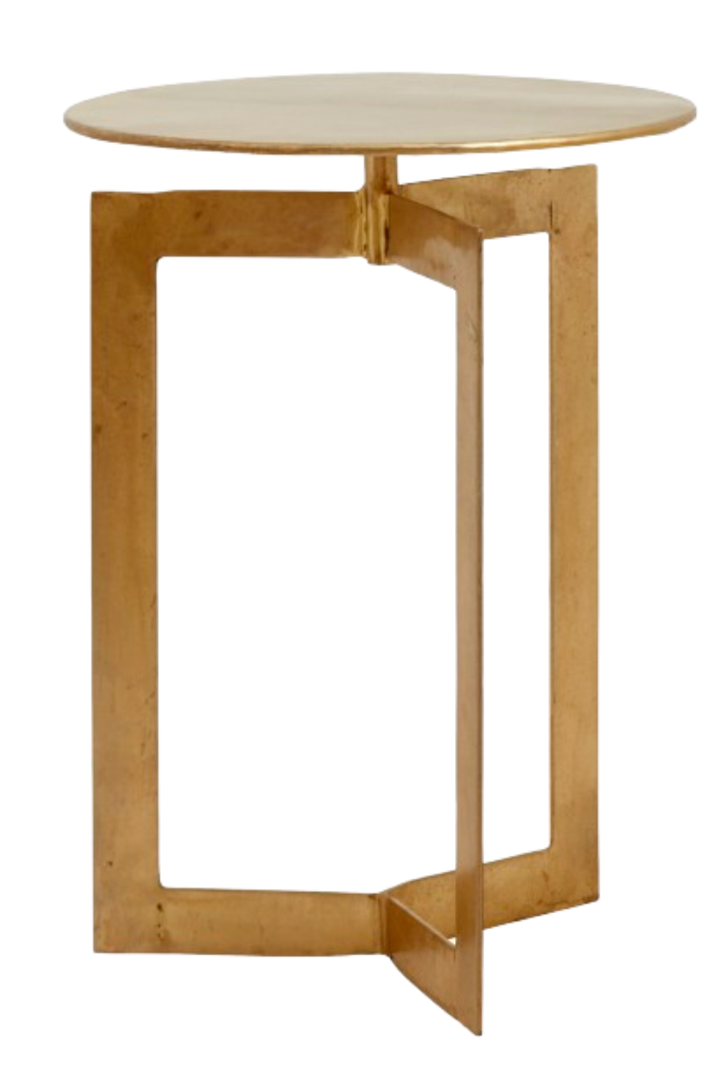 Nyasa | Sidebord i messing, Ø 45,5 cm