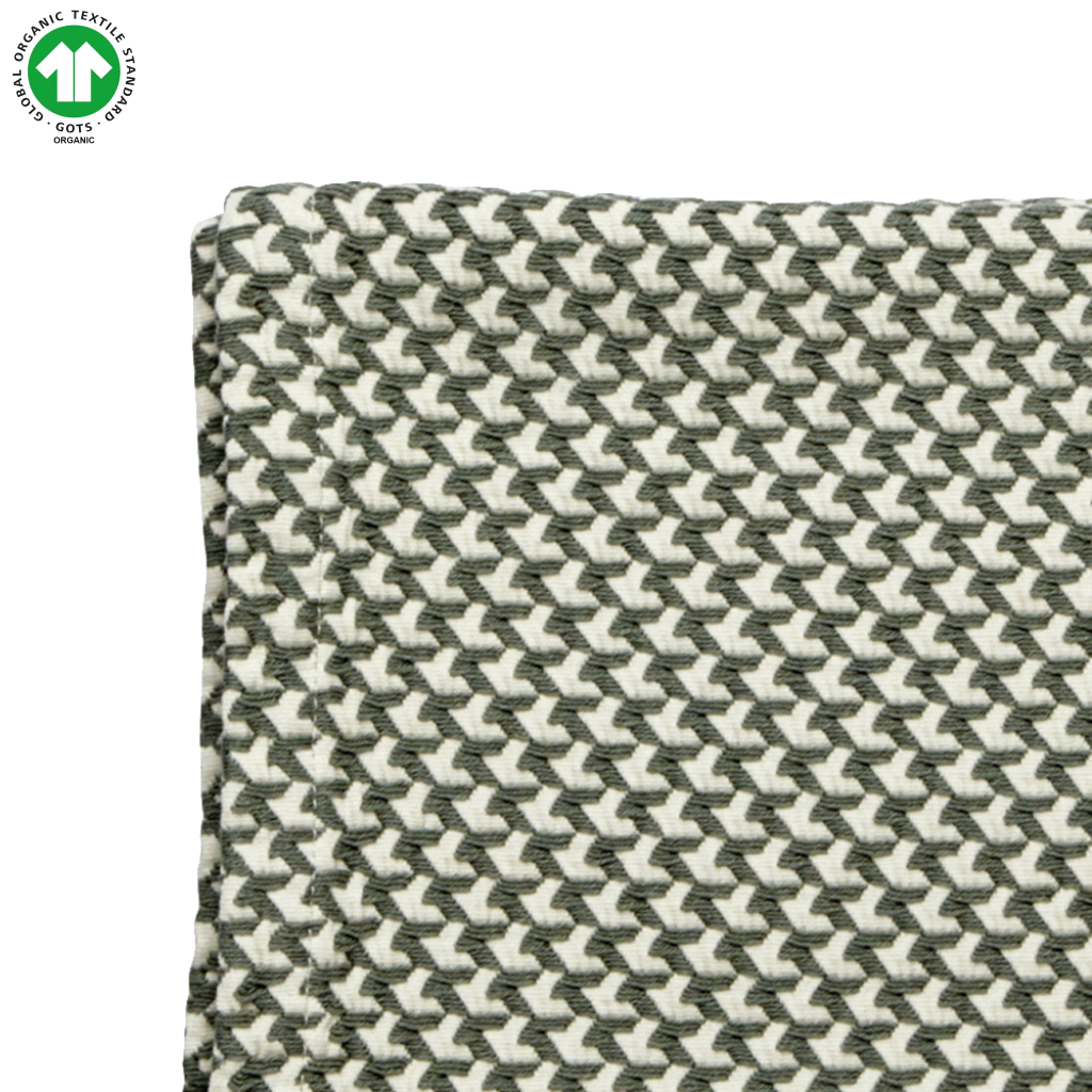 Paris | Babytæppe Øko Bomuld I Grøn Plaid