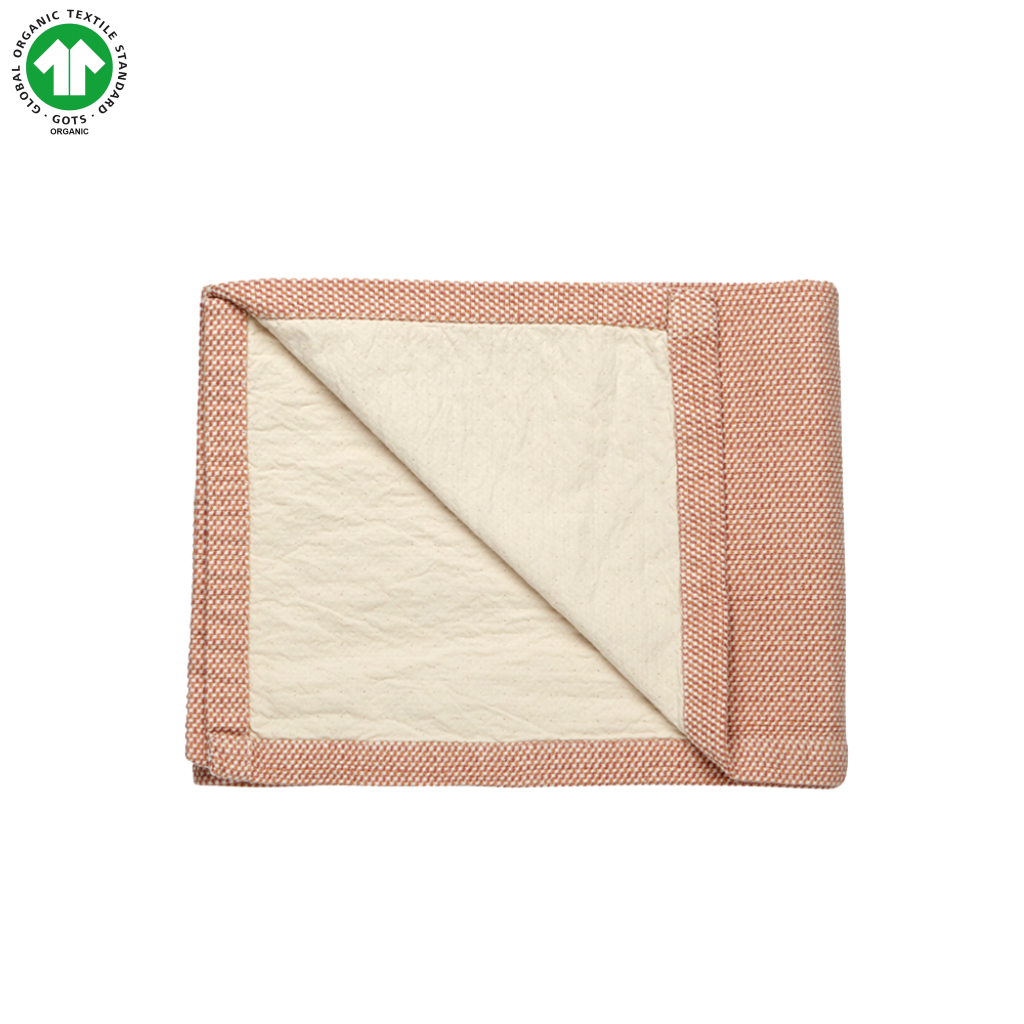 Paris | Babytæppe Øko Bomuld I Lyserød Sengetæppe