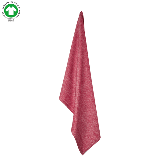 Philip | Viskestykke I Øko Bomuld Rød Viskestykker
