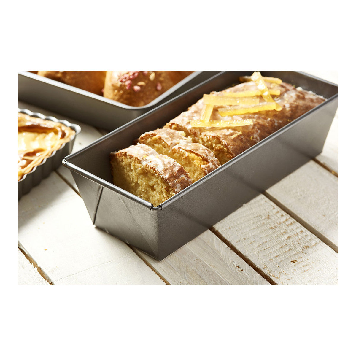 De Buyer | Rektangulær brødform non-stick 25/30x10,8x7cm