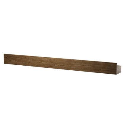 Knivmagnet med hylde, røget eg, 60cm