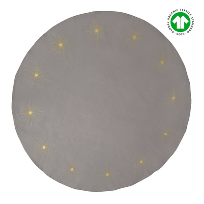 Star | Juletræstæppe I Øko Bomuld Ligt Grey Juletræstæppe