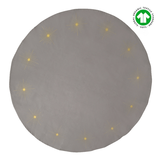 Star | Juletræstæppe I Øko Bomuld Ligt Grey Juletræstæppe