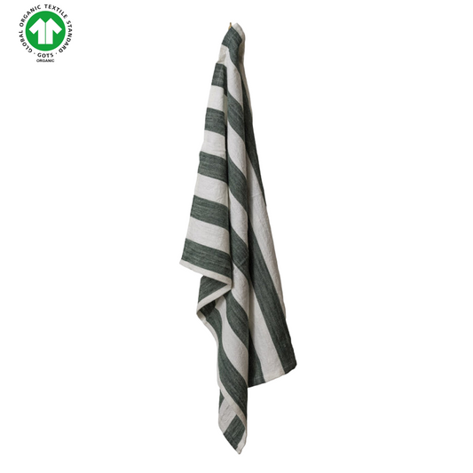 Valentin | Viskestykke Off White/Pine Gots