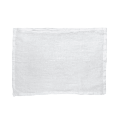 Vincent | 2 Stk. Dækkeserviet I Øko Hør Hvid