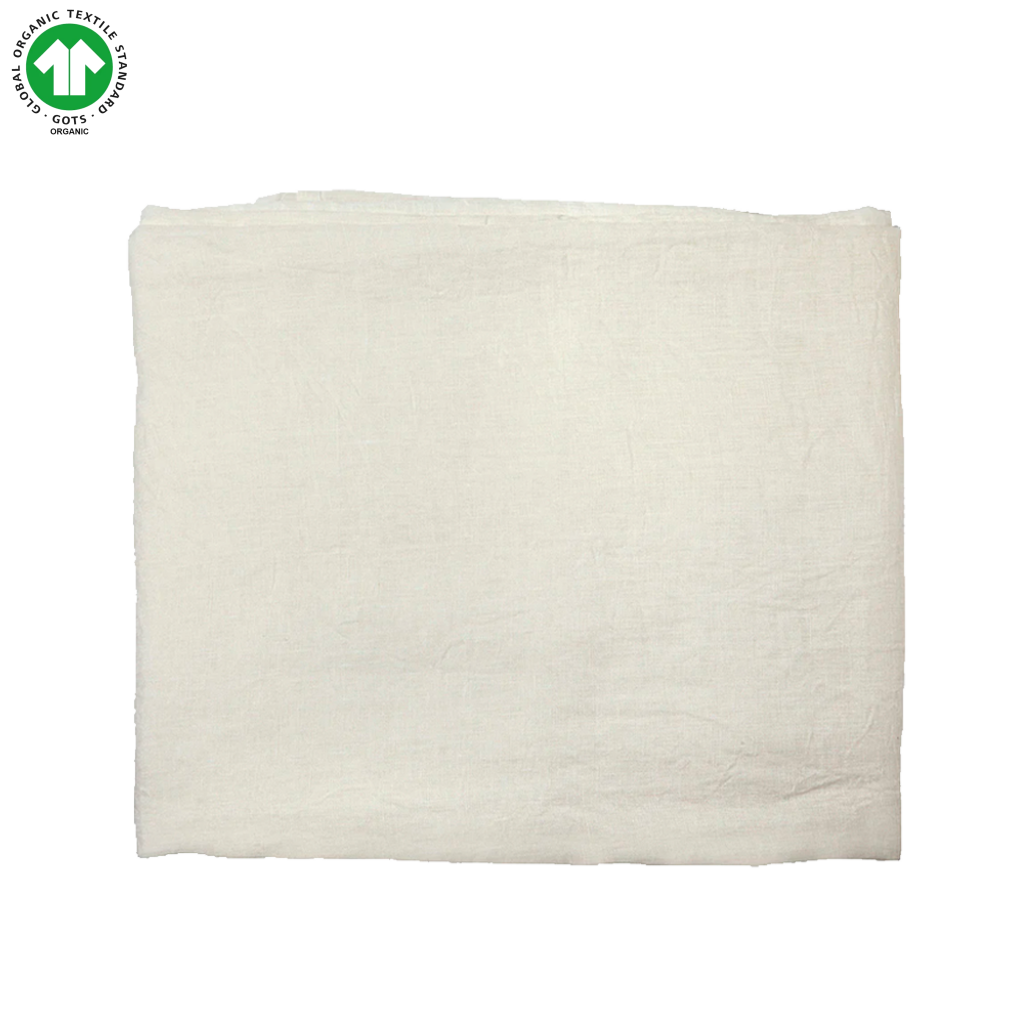 Vincent | Dug I Øko Hør 145X250 Cm / Hvid