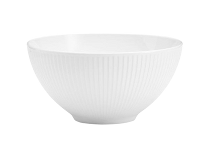 Pillivuyt Plissé Skål, Dia 25 cm, 3,3 liter, Hvid