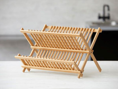 Opvaskestativ, bambus, 35 cm.