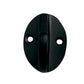 Knage, blank/mat/sort metal, 5 cm