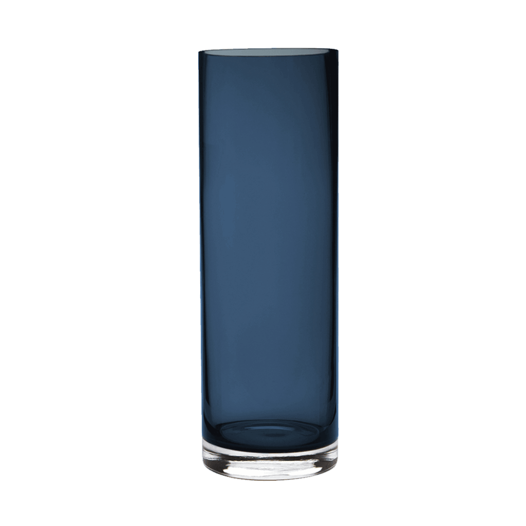 Aslaug | Vase i mundblæst glas, H.30cm, Blue