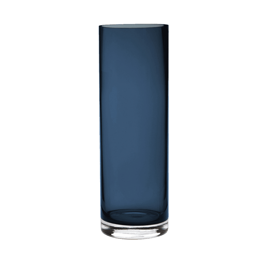 Aslaug | Vase i mundblæst glas, H.30cm, Blue