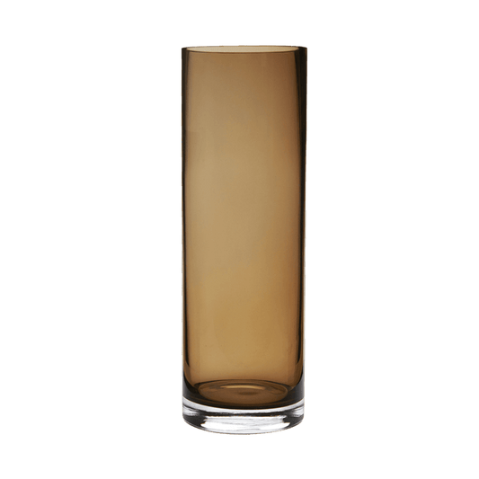 Aslaug | Vase i mundblæst glas, H.30cm. Brown