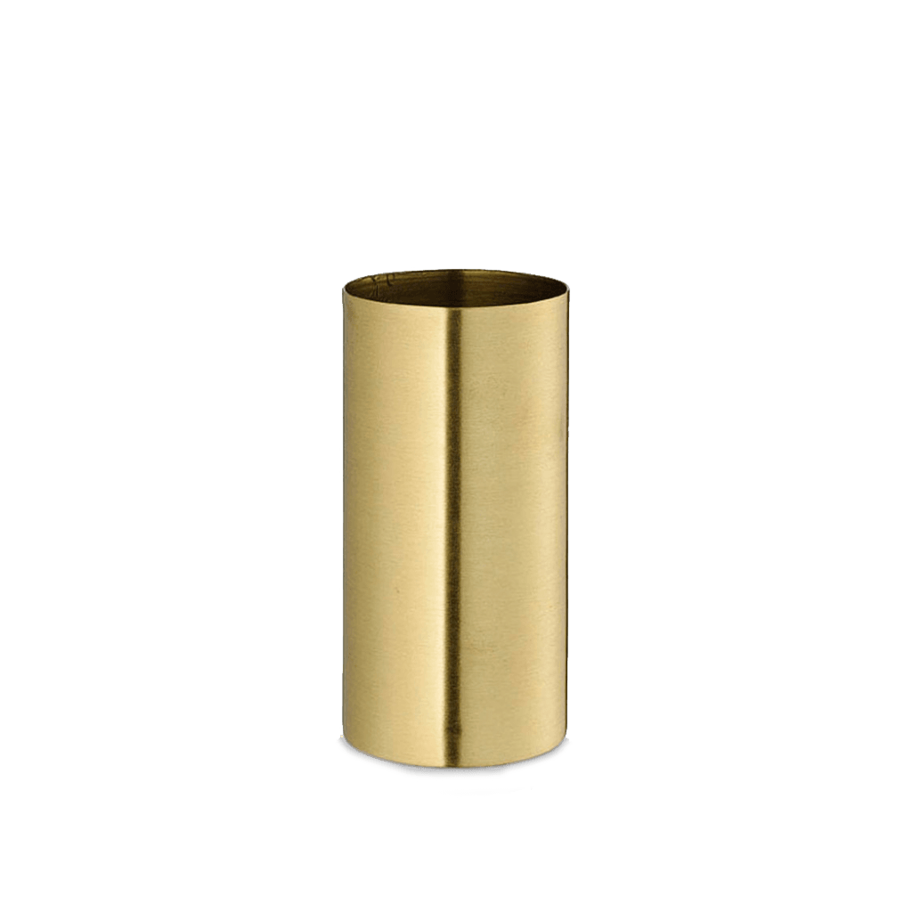 Cylinder | Vase i messing H16 cm