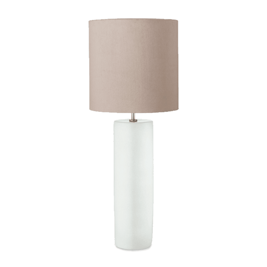 Luna | Bordlampe i hvid keramik
