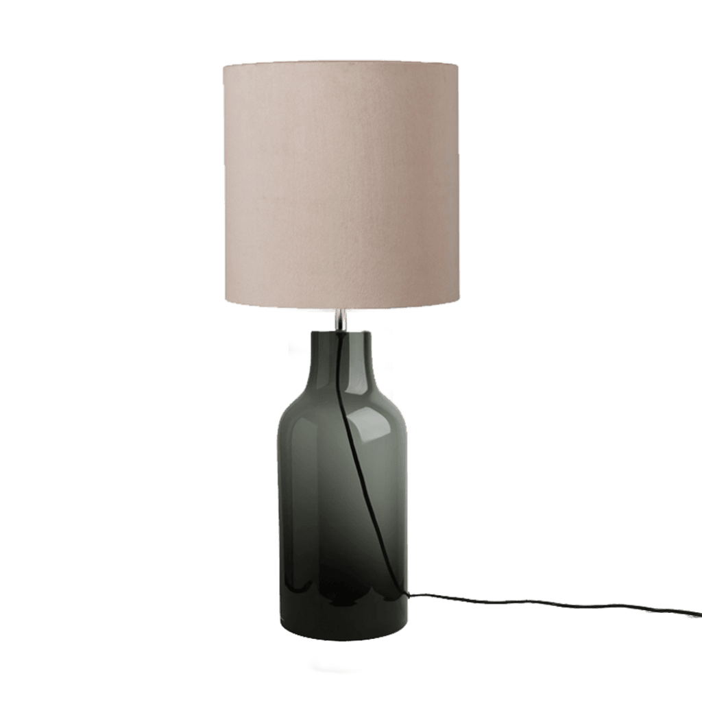 Nuuk | Bordlampe i røgfarvet glas