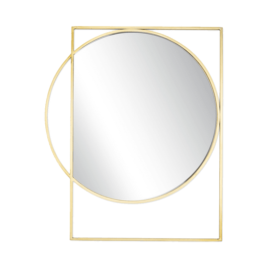 Overlap | Spejl i rå messing
