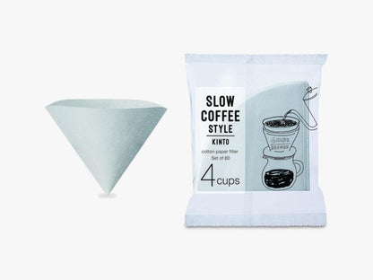 Slow brew  papirfilter, 4 kopper