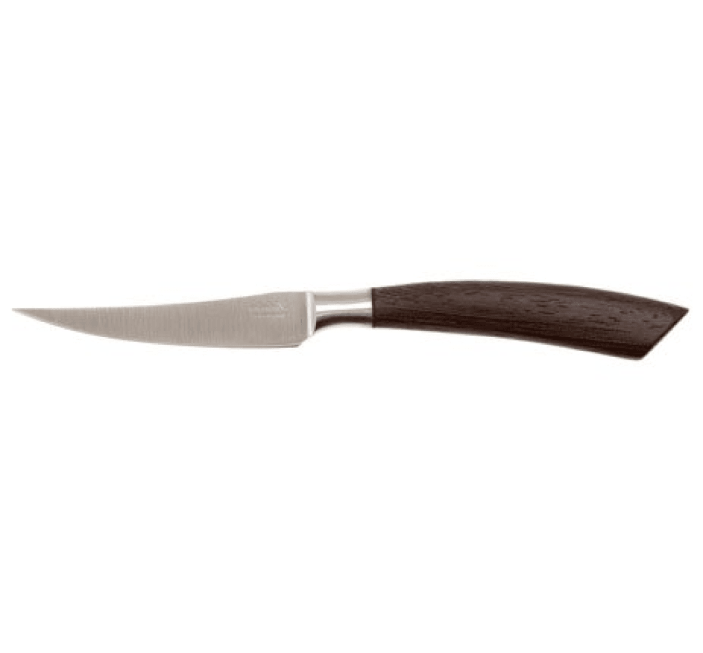 Steakkniv fra italienske Saladini med skaft i mørkt wengé træ. 23 cm. 4001W