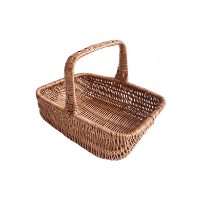 Svampekurv i rødpil L. 39cm.
